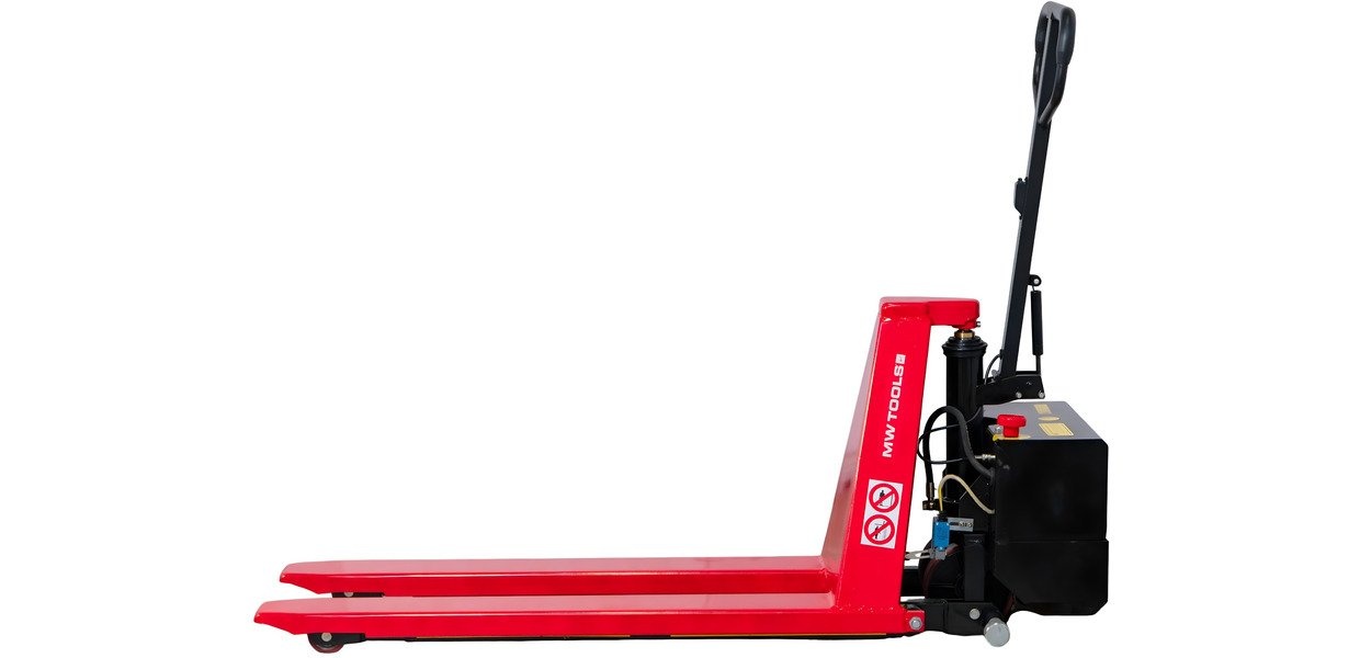 Elektrische palletwagen hoogheffer 1,5 T hoogte 800 mm accu 80Ah  MW Tools