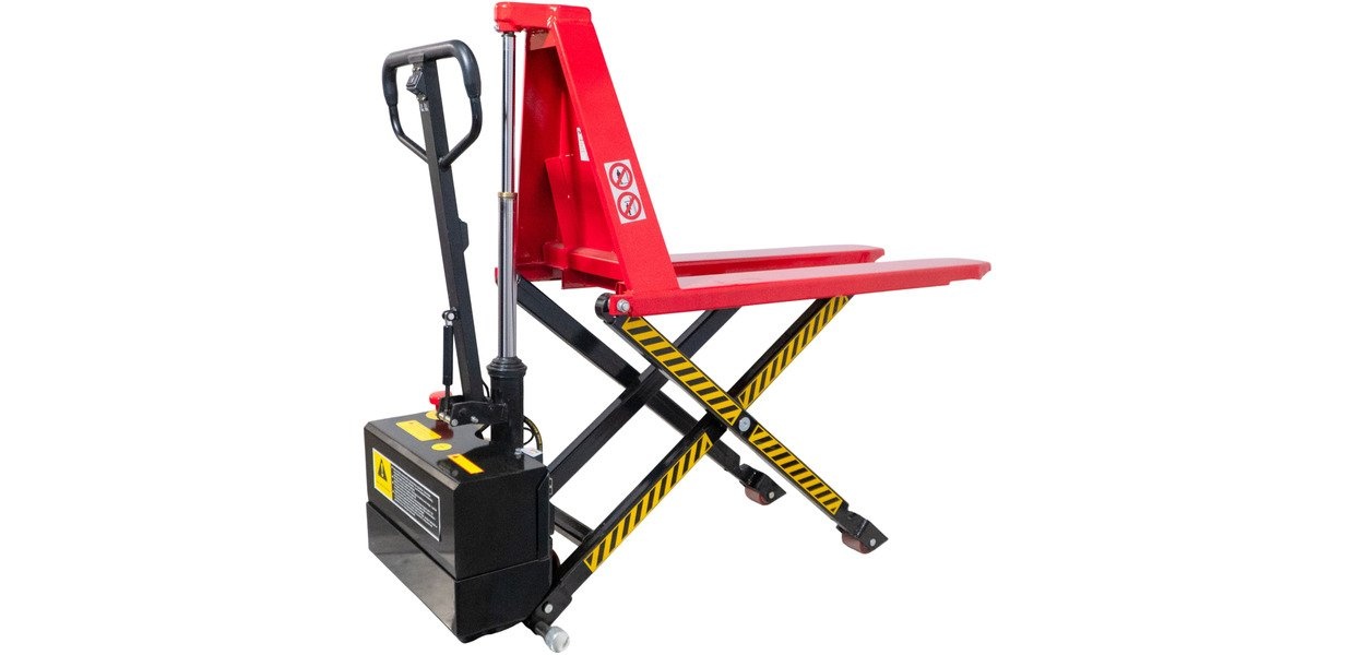 Elektrische palletwagen hoogheffer 1,5 T hoogte 800 mm accu 80Ah  MW Tools