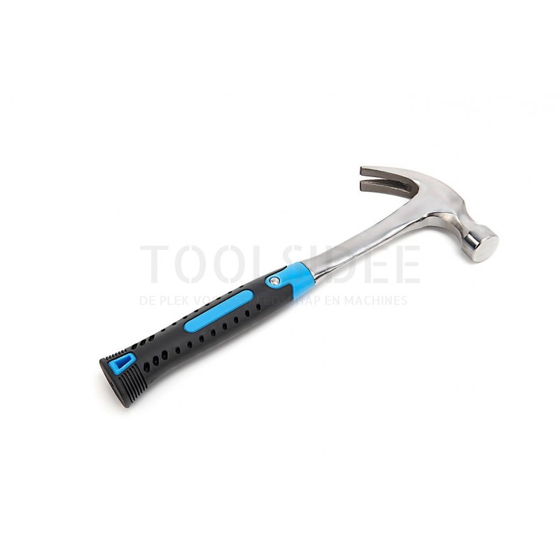 HBM 500 gram professional claw hammer with anti-slip fiberglass handle