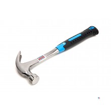 HBM 500 gram professional claw hammer with anti-slip fiberglass handle