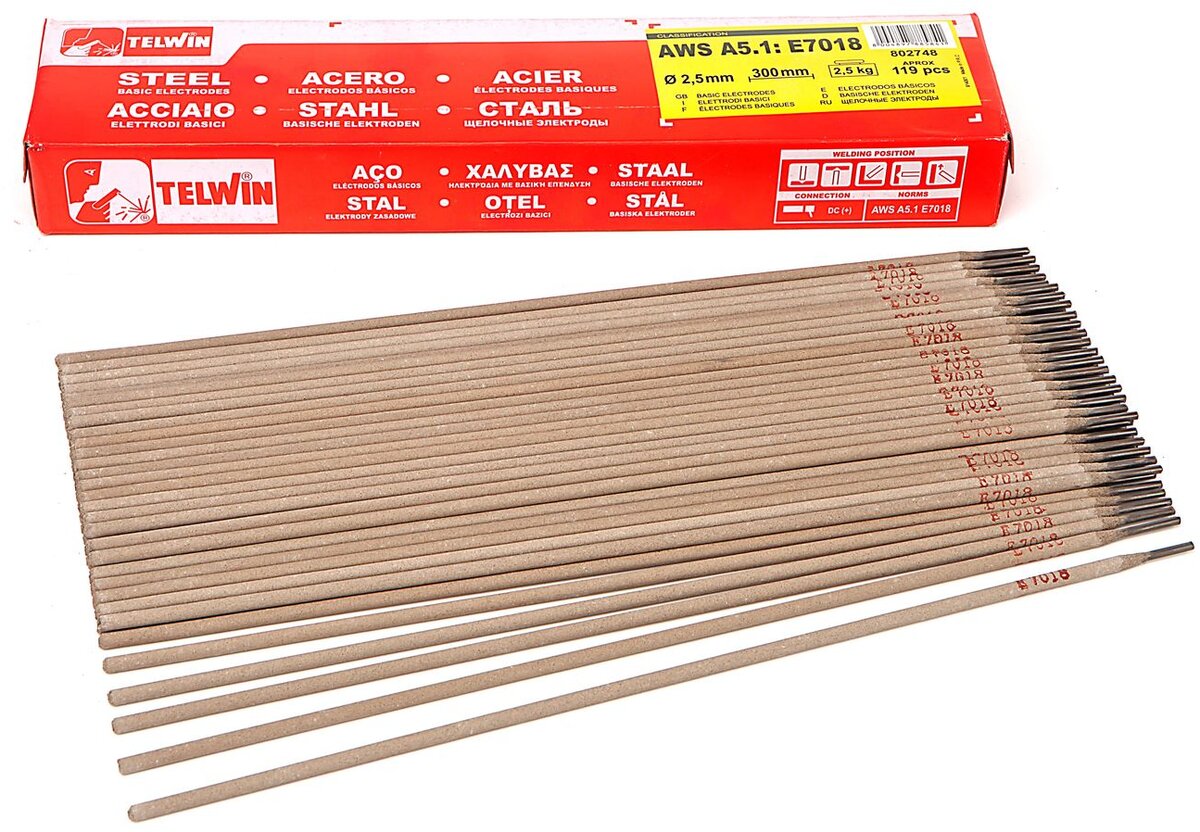 Tiltak! Telwin grunnleggende sveiselektroder E 7018 Advantage Packs