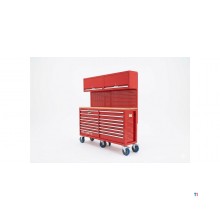 Gereedschapswagen MEGA type 16 lades met topbox MW Tools