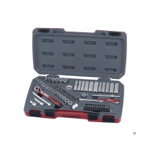 Topnøgle- og bitsæt 1/4" 60-delt Teng Tools