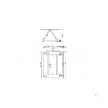 Mobiele mechanische autolift 3 T 570 mm MW Tools Mobiele mechanische autolift 3 T 570 mm MW Tools