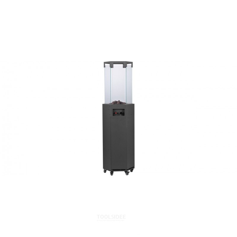 Infrarood terras heater 8.0kW hexagonaal - Antraciet  MW Tools