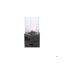 Infrarood terras heater 8.0kW hexagonaal - Antraciet  MW Tools