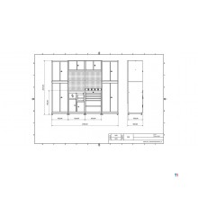 Industrielt arbejdsbord 2480 mm PRACO M T17 - Massivt bøgetræsbord - Skuffer, skab og LED-belysning MW Tools Industrielt arbejdsbord 2480 mm PRACO M T17 - Massivt bøgetræsbord - Skuffer, skab og LED-belysning MW Tools
