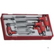 Allenset met T-handel TC-tray 7 delig Teng Tools