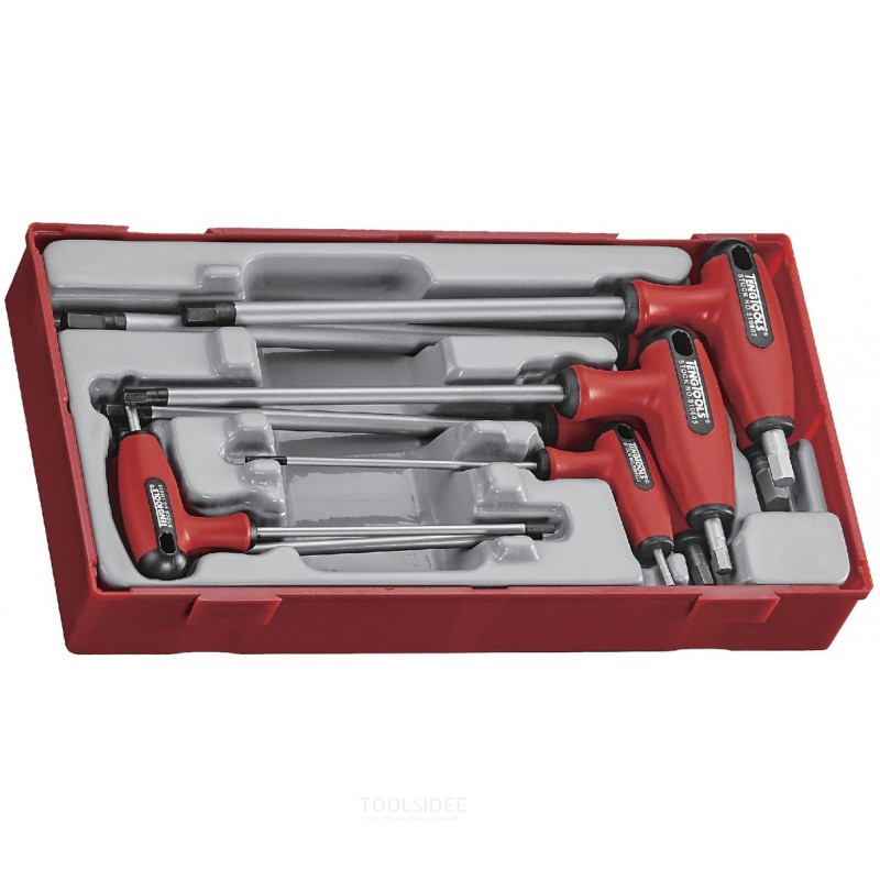 Allenset met T-handel TC-tray 7 delig Teng Tools