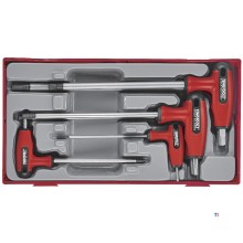Allenset met T-handel TC-tray 7 delig Teng Tools