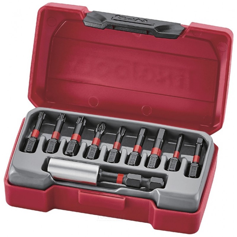 10-delige Impact bitset Rob, HEX, GR, PZ, TX Teng Tools