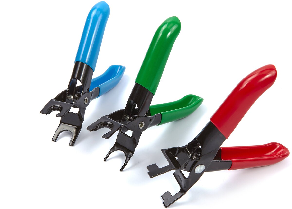 HBM 3-piece fuel line pliers set