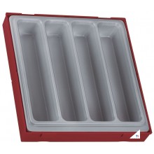 Lege TT2 tray met 4-vak verdeling Teng Tools
