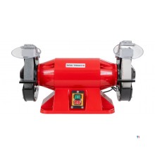 Dubbele slijpmachine dia. 200 mm 2950 tpm 900 W 230V asgat 32 mm inclusief twee slijpstenen MW-Tech