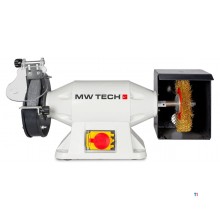 Combinatie slijpmachine met borstel dia. 200 mm 2950 tpm 900 W 230V asgat 32 mm inclusief slijpsteen en borstel MW-Tech Combinatie slijpmachine met borstel dia. 200 mm 2950 tpm 900 W 230V asgat 32 mm inclusief slijpsteen en borstel MW-Tech