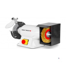 Combinatie slijpmachine met borstel dia. 200 mm 2950 tpm  900 W 230V asgat 32 mm inclusief slijpsteen en borstel MW-Tech