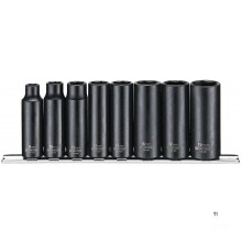 Slagdoppen set diep 3/8 8-19mm 8dlg Teng Tools