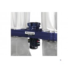 Professionele afzuiginstallatie hout 4300m³/h 3,8 kW 400V met 180° kantelbare aanzuigmond en motor Holzkraft