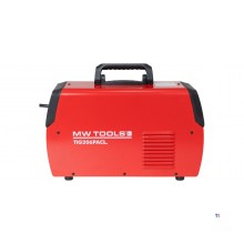 AC/DC TIG lasinverter 200 A voor het lassen in TIG AC, DC, PULSE TIG, en elektrode MMA. MW Tools AC/DC TIG lasinverter 200 A voor het lassen in TIG AC, DC, PULSE TIG, en elektrode MMA. MW Tools