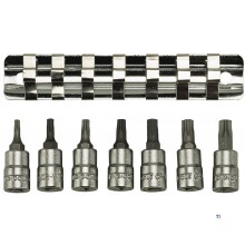 Doppenset op rail 1/4" TX10-TX40 7 dlg Teng Tools Doppenset op rail 1/4" TX10-TX40 7 dlg Teng Tools