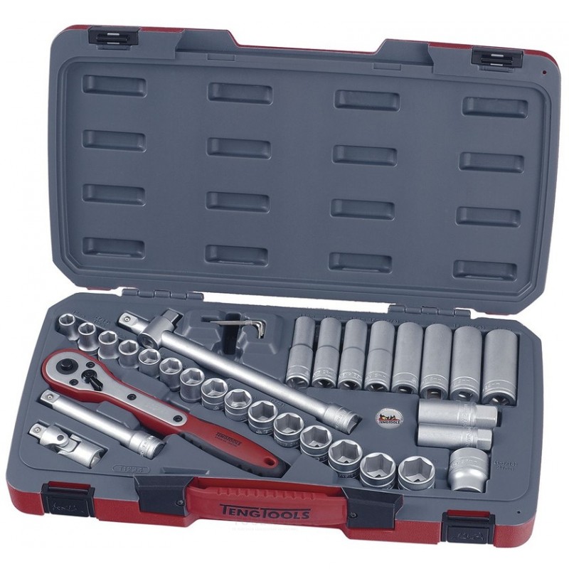 Doppenset 1/2" 11-24mm 34 dlg Teng Tools