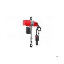 Portaalkraan 1 ton + kettingtakel 230V + loopkat + balklem MW Tools
