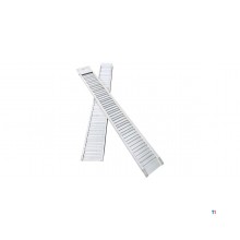 Sæt med faste aluminiumsramper 1700 kg 2496 x 310 mm brugbar bredde 250 mm MW Tools