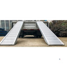 Sæt med faste aluminiumsramper 1700 kg 2496 x 310 mm brugbar bredde 250 mm MW Tools