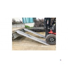 Sæt med faste aluminiumsramper 1700 kg 2496 x 310 mm brugbar bredde 250 mm MW Tools