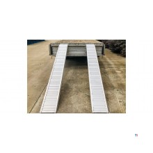 Sæt med faste aluminiumsramper 1700 kg 2496 x 310 mm brugbar bredde 250 mm MW Tools