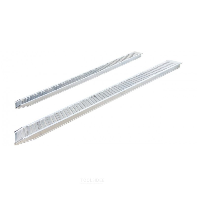Set vaste oprijplaten aluminium 2790 kg 2950 x 300 mm bruikbare breedte 240 mm MW Tools