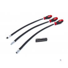 HBM 3-piece long flexible screwdriver set