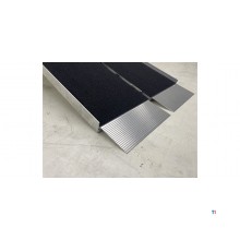 Aluminiums læsserampe 350 kg længde 2100 mm x bredde 760 mm 4-sektioners foldbar MW Tools