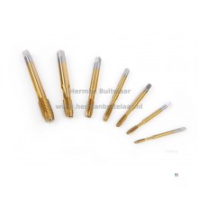 HBM 7-teilige HSS TiN beschichtete Kobalt-Maschinengewindebohrer-Set M3-12 HBM 7-teilige HSS TiN beschichtete Kobalt-Maschinengewindebohrer-Set M3-12