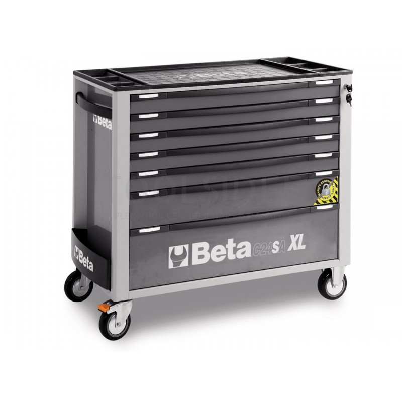 BETA 7 drawers xl tool trolley gray - c24sa-xl 7 / g - 024002272