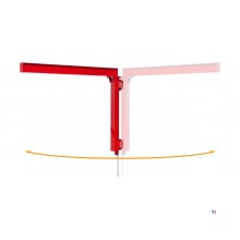 Pack wandzwenkkraan 500 kg elektrische kettingtakel 6 m en trolley MW Tools