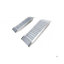 Sæt med korte ramper i aluminium 3000 kg 1260 x 300 mm brugbar bredde 240 mm MW Tools