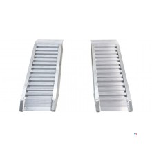 Sæt med korte ramper i aluminium 3000 kg 1260 x 300 mm brugbar bredde 240 mm MW Tools