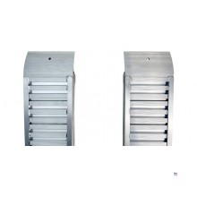 Sæt med korte ramper i aluminium 3000 kg 1260 x 300 mm brugbar bredde 240 mm MW Tools
