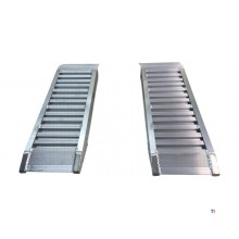 Sæt med korte ramper i aluminium 3000 kg 1260 x 300 mm brugbar bredde 240 mm MW Tools