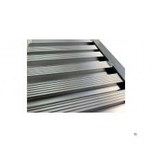 Sæt med korte ramper i aluminium 3000 kg 1260 x 300 mm brugbar bredde 240 mm MW Tools
