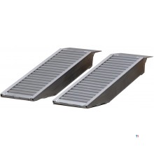 Sæt med korte ramper i aluminium 3000 kg 1260 x 300 mm brugbar bredde 240 mm MW Tools