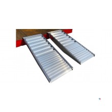 Sæt med korte ramper i aluminium 3000 kg 1260 x 300 mm brugbar bredde 240 mm MW Tools