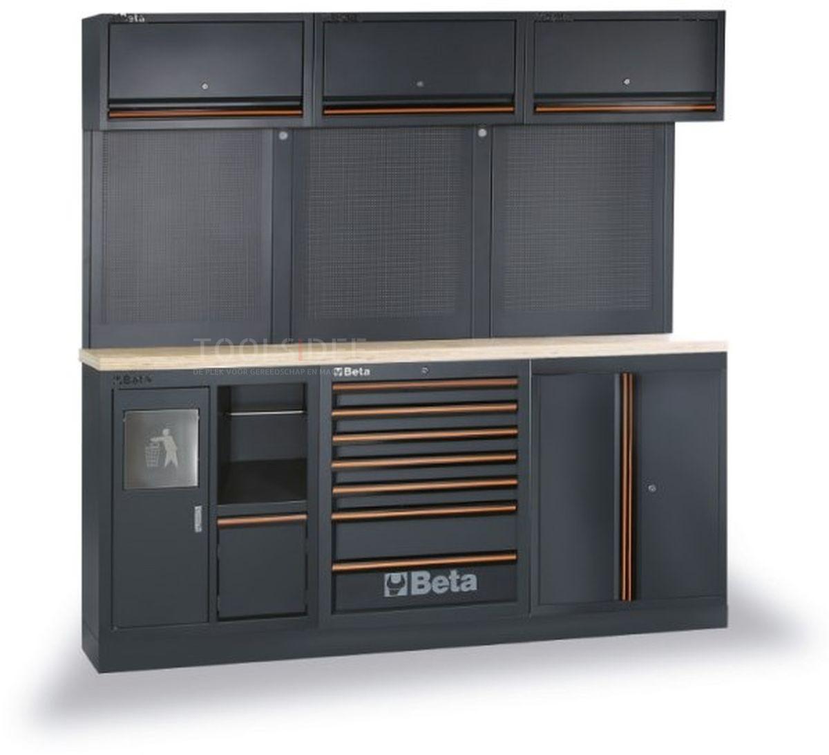 Beta værkstedsindretning, multiplex-arbejdsbord, 157-delt, C45PRO 2.0 AW/157UT. Beta værkstedsindretning, multiplex-arbejdsbord, 157-delt, C45PRO 2.0 AW/157UT.