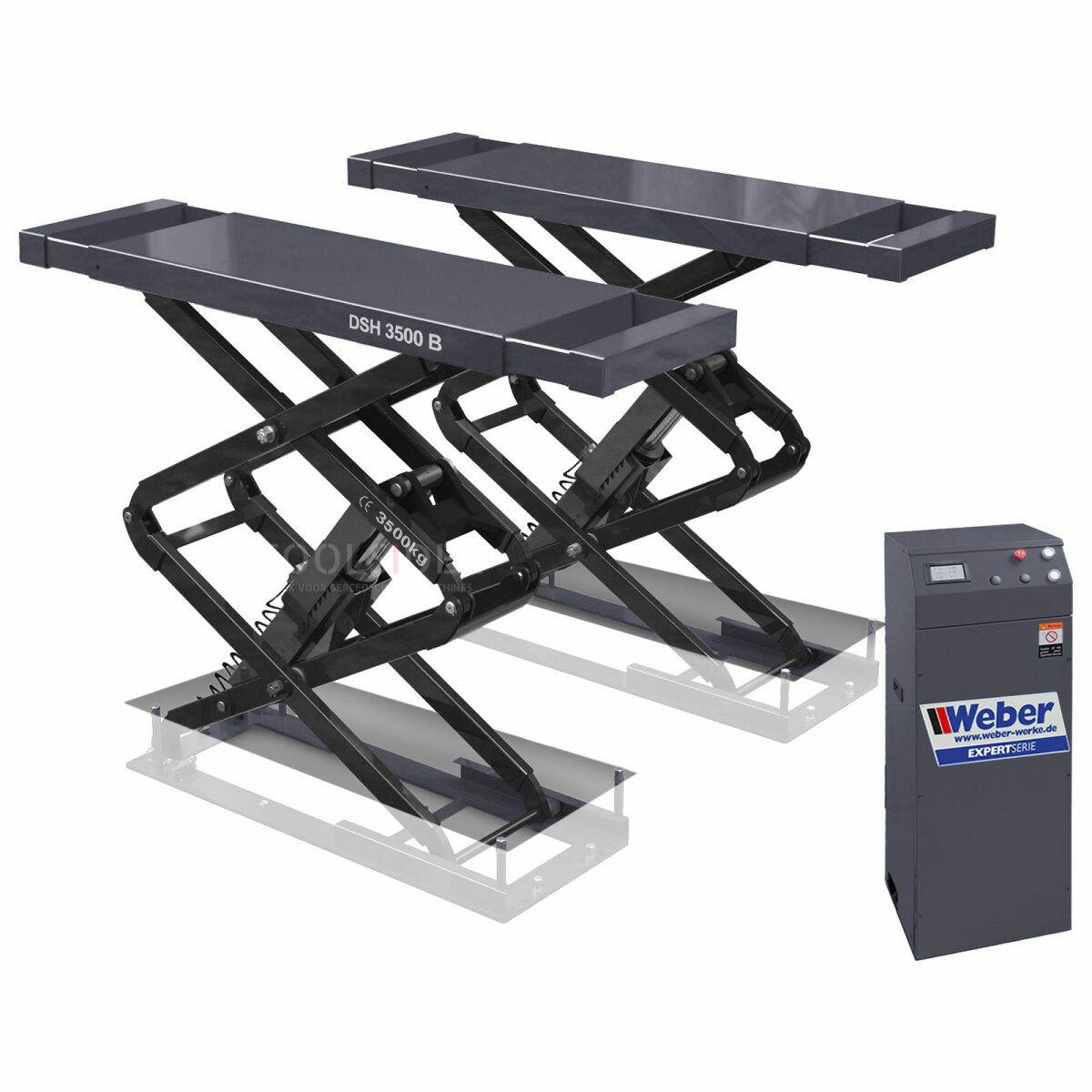 Weber EXPERT elektrische inbouw dubbele schaarbrug DSH-3500B, 400 V, 3,5 ton Weber EXPERT elektrische inbouw dubbele schaarbrug DSH-3500B, 400 V, 3,5 ton
