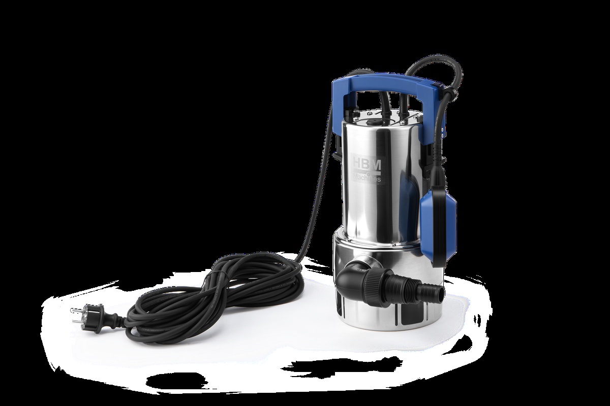 HBM dykpumpe til snavset vand rustfrit stål 550W 10000 l/t.