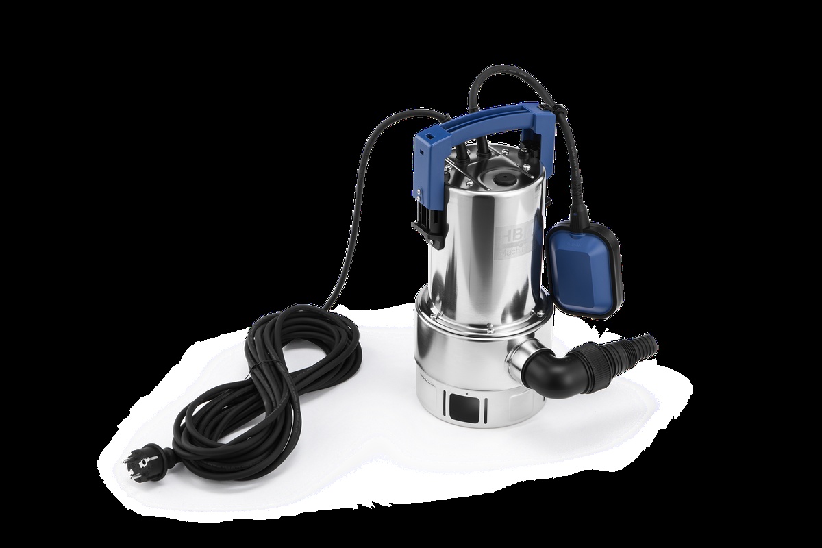 HBM dykpumpe til snavset vand rustfrit stål 550W 10000 l/t.