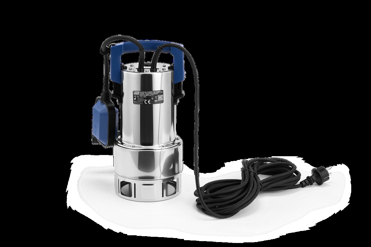 HBM dykpumpe til snavset vand rustfrit stål 550W 10000 l/t.