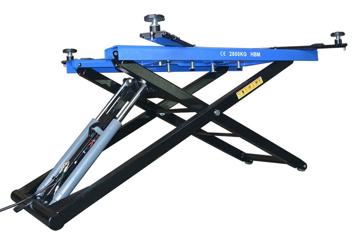 HBM hydraulische verrijdbare autpoetsbrug 2800 kg HBM hydraulische verrijdbare autpoetsbrug 2800 kg