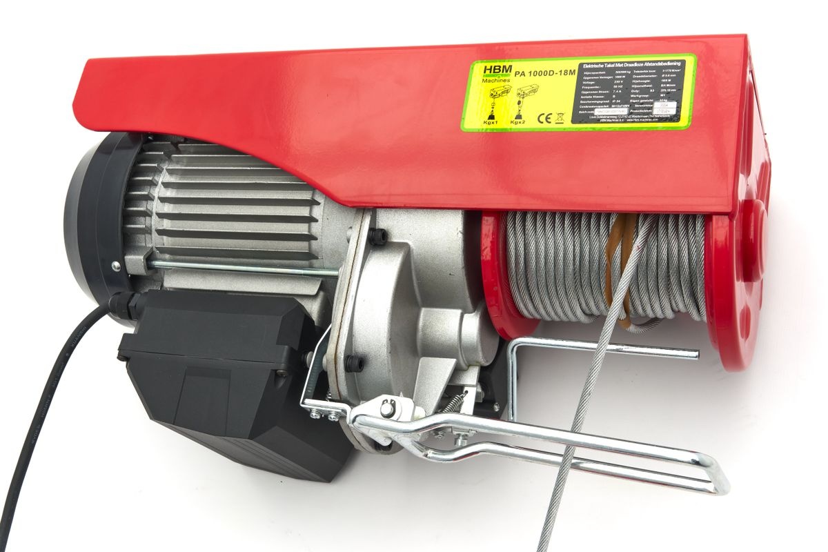 HBM 1000 kg Elektrische Takel Met Draadloze Afstandsbediening 18 m HBM 1000 kg Elektrische Takel Met Draadloze Afstandsbediening 18 m